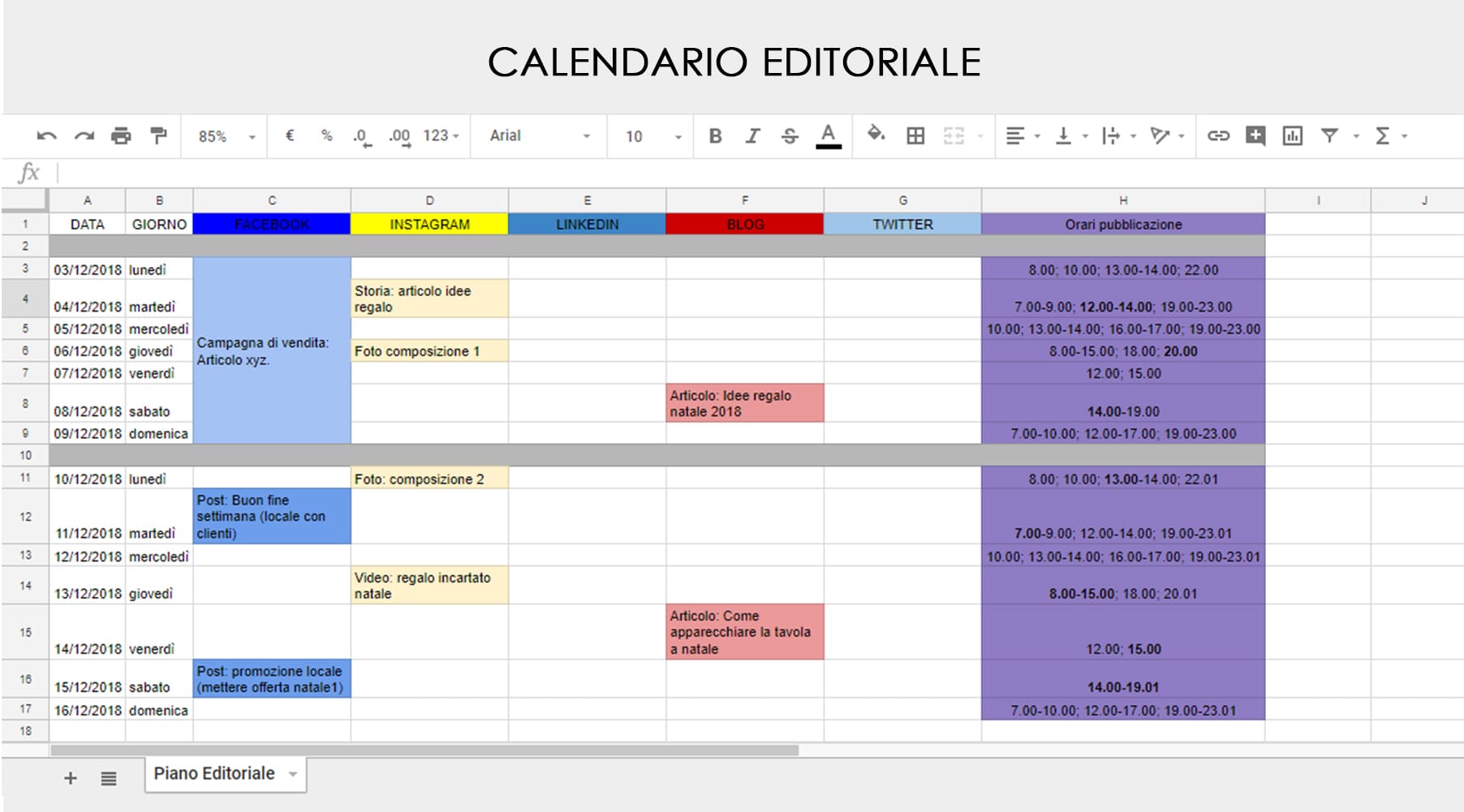Come creare un piano editoriale adatto per i social media Mirko Cuneo